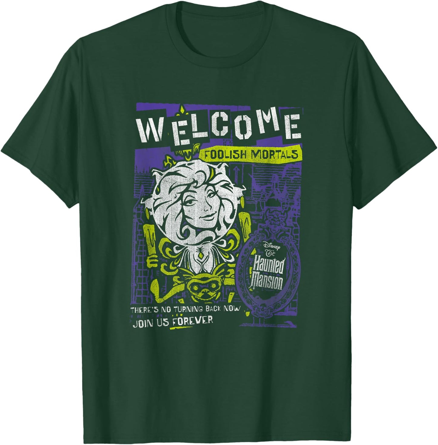 The Haunted Mansion Welcome Foolish Mortals Madame Leota T-Shirt - T-Shirt | Forest