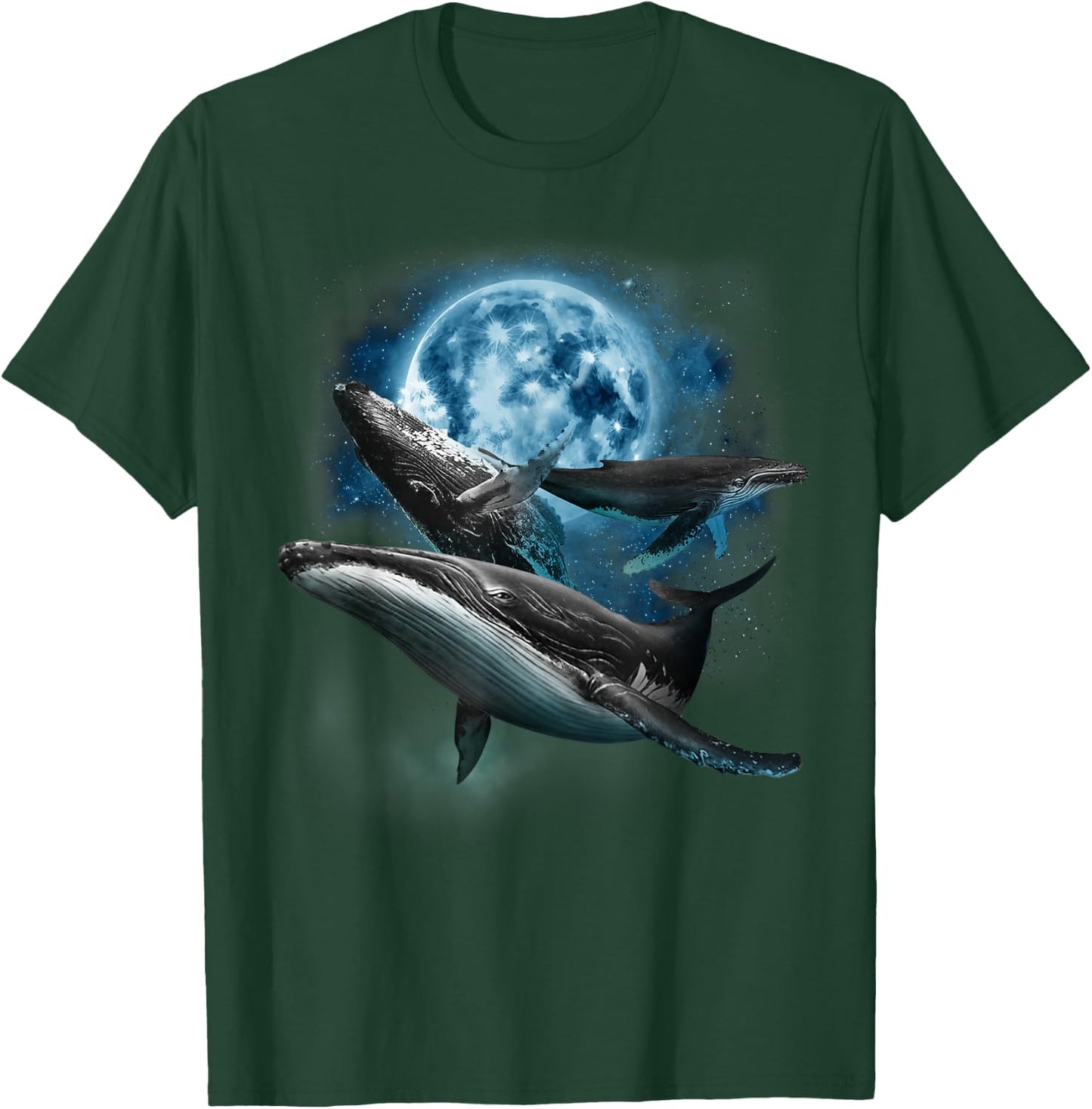 Humpback Whale Shirt - Howling at the Moon Humpback Whale T-Shirt - T-Shirt | Forest