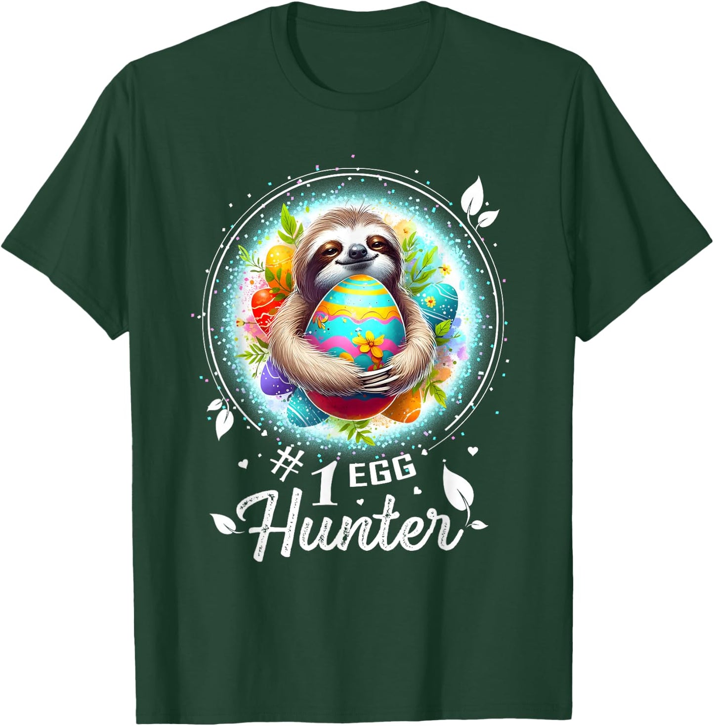 Easter Outfits Men Easter Shirts Sloth Easter T-Shirt - T-Shirt | Forest