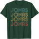 Jonas First Given Name Pride Vintage Distressed T-Shirt - T-Shirt | Forest