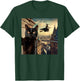 Witch and Black Cat Selfie Photo Halloween Magic Lovers T-Shirt - T-Shirt | Forest