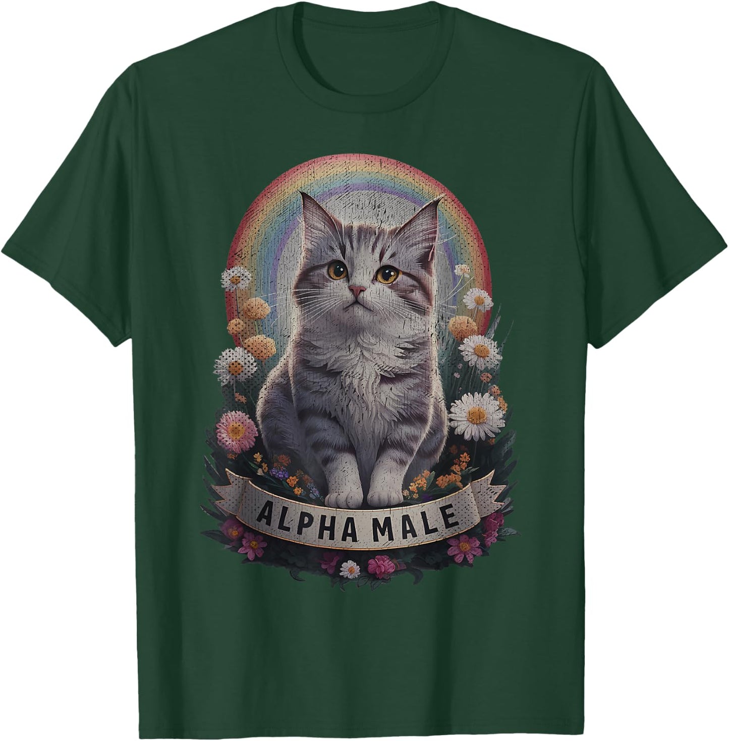 Cute Kitten For Male Alpha Male , Black, S T-Shirt - T-Shirt | Forest