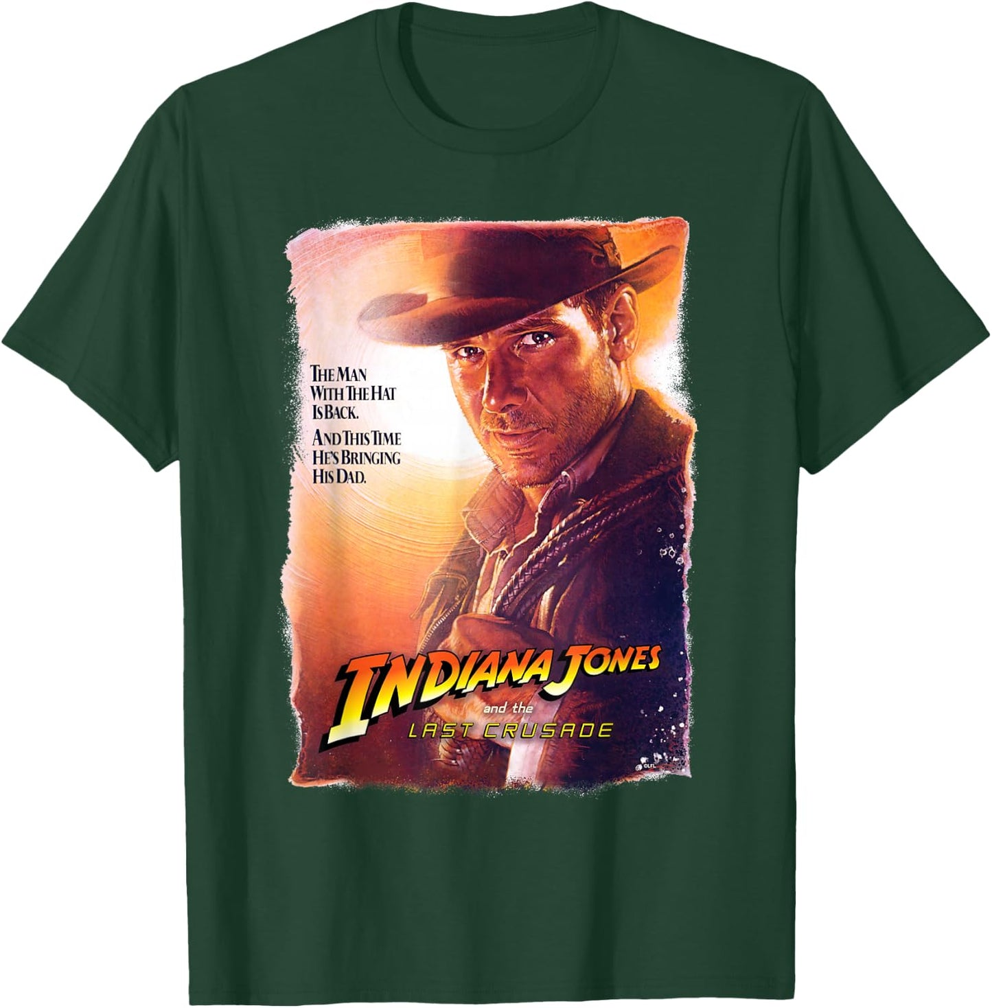 Lucasfilm Indiana Jones and the Last Crusade Poster Art T-Shirt - T-Shirt | Forest