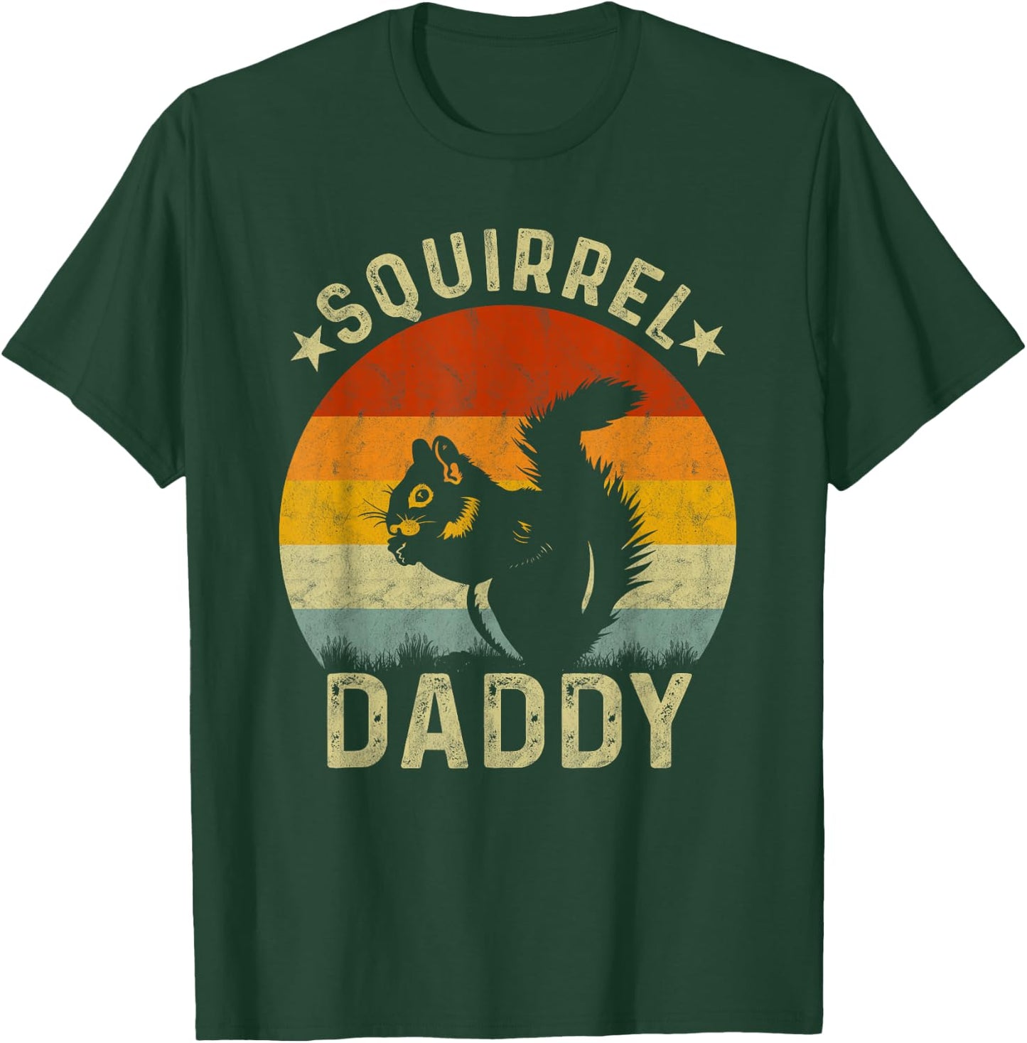 Vintage Squirrel Graphic for Squirrel Lover Daddy Retro T-Shirt - T-Shirt | Forest