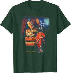 Universal Monsters Distressed The Mummy Movie Poster T-Shirt - T-Shirt | Forest