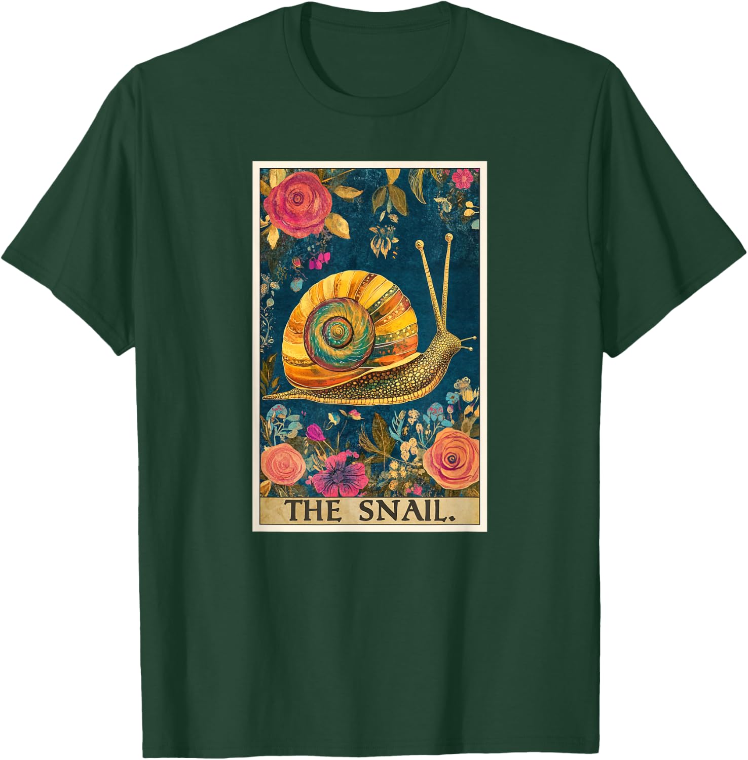 Snail Tarot Card Snails Snail T-Shirt - T-Shirt | Forest