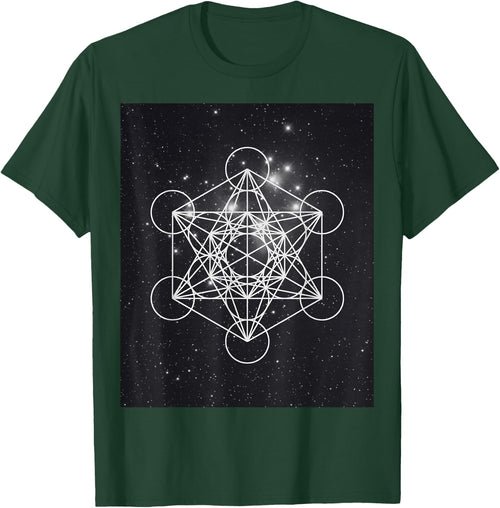 Metatron Cube Sacred Geometry and Pleiades , black, S