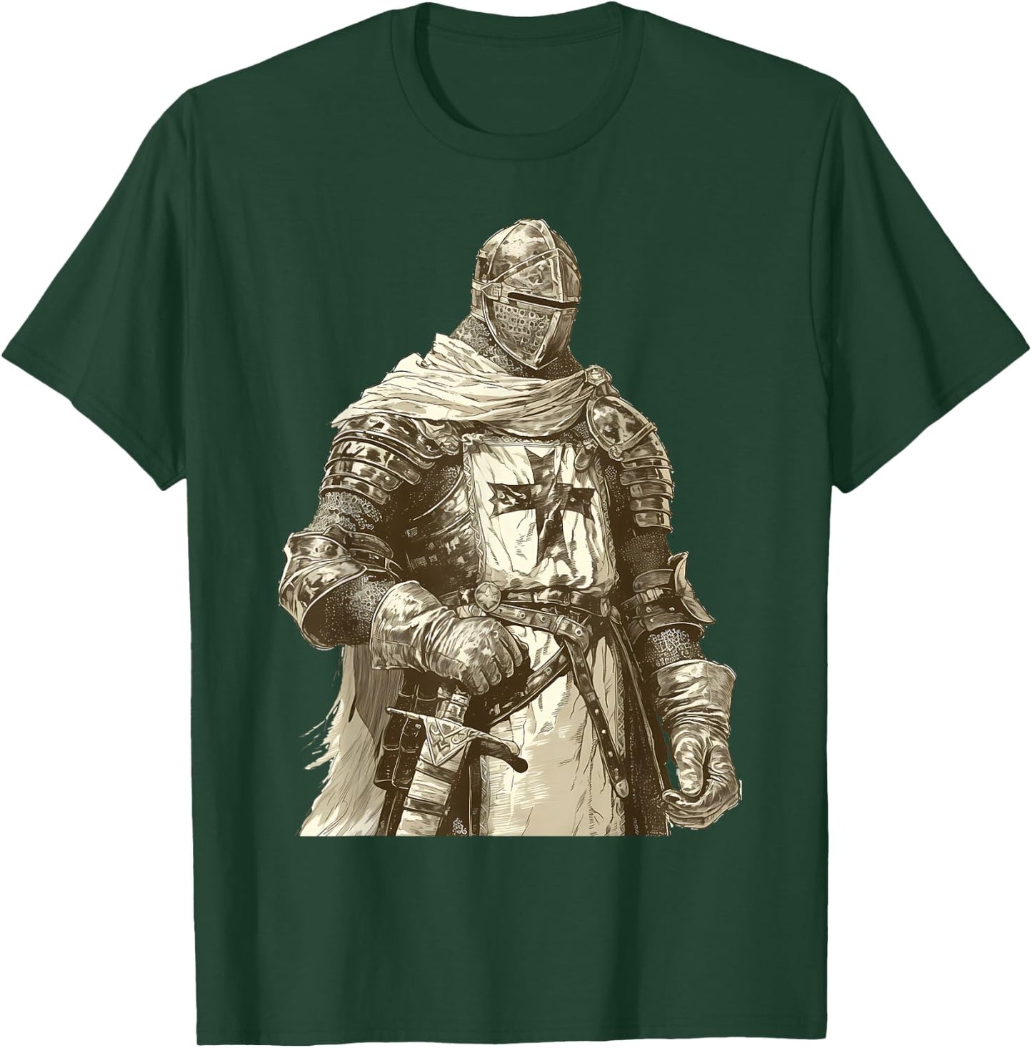 Hospitaller knight Medieval knight Templar knight T-Shirt - T-Shirt | Forest