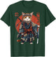 The Samurai Cat , black T-Shirt - T-Shirt | Forest