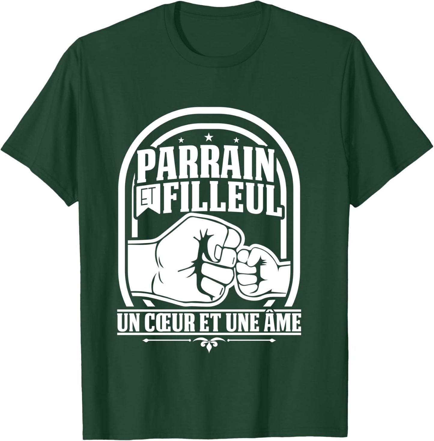 Meilleur Parrain du Monde filleul Baptême Amis Manche Longue T-Shirt - T-Shirt | Forest