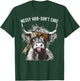 Highland Cow Leopard Print Messy Hair Don't Care Western T-Shirt - T-Shirt | Forest