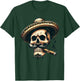 Skull Cigar Skull Skeleton Smoking Smoke Flamenco T-Shirt - T-Shirt | Forest
