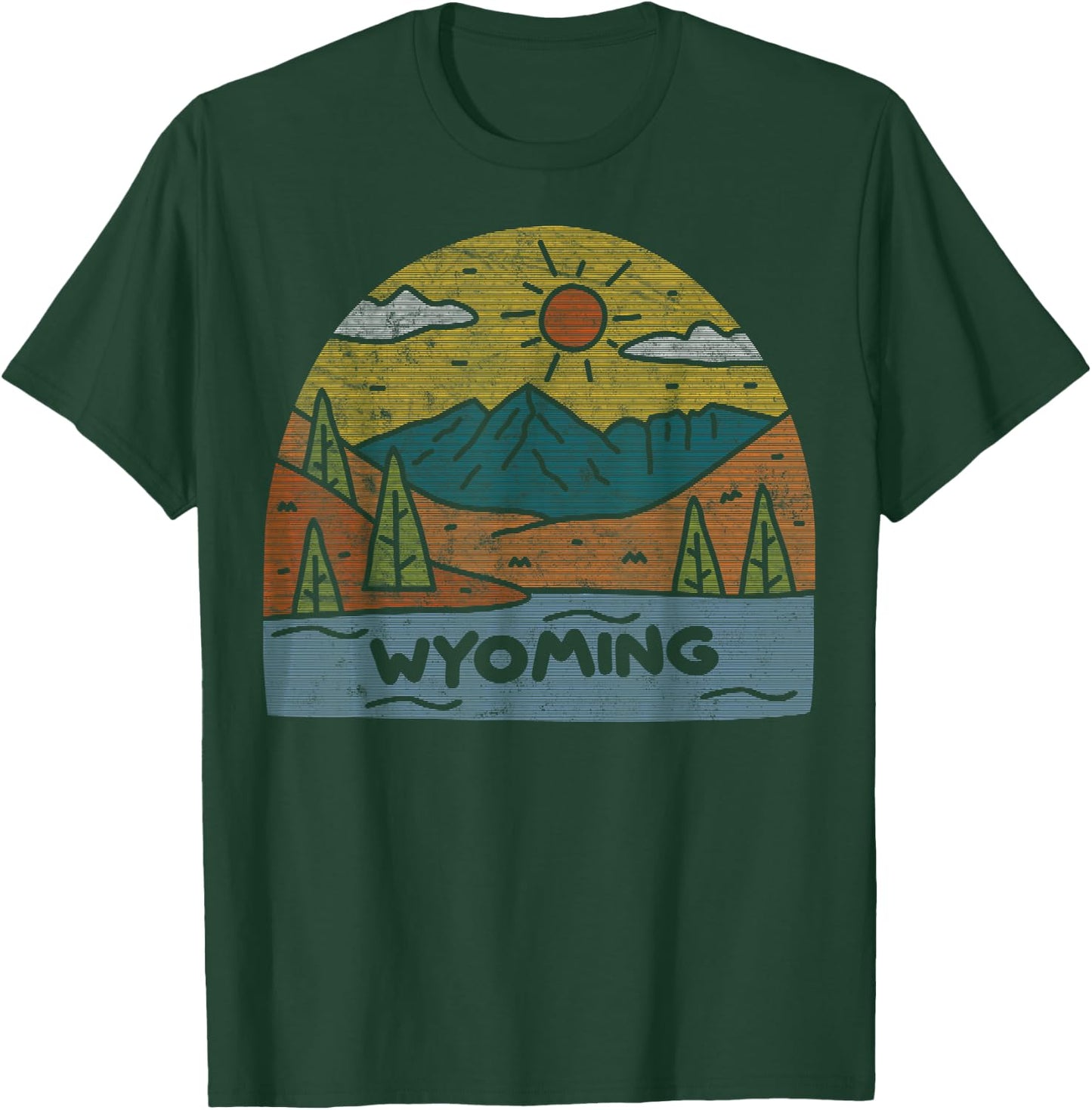 Wyoming Cowboy State National Park Grand Teton Jackson Hole T-Shirt - T-Shirt | Forest