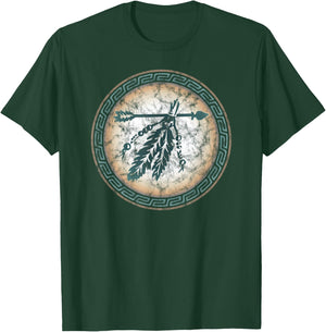 Arrow und Feathers, Indianer, First Nation, Spirit T-Shirt - T-Shirt | Forest