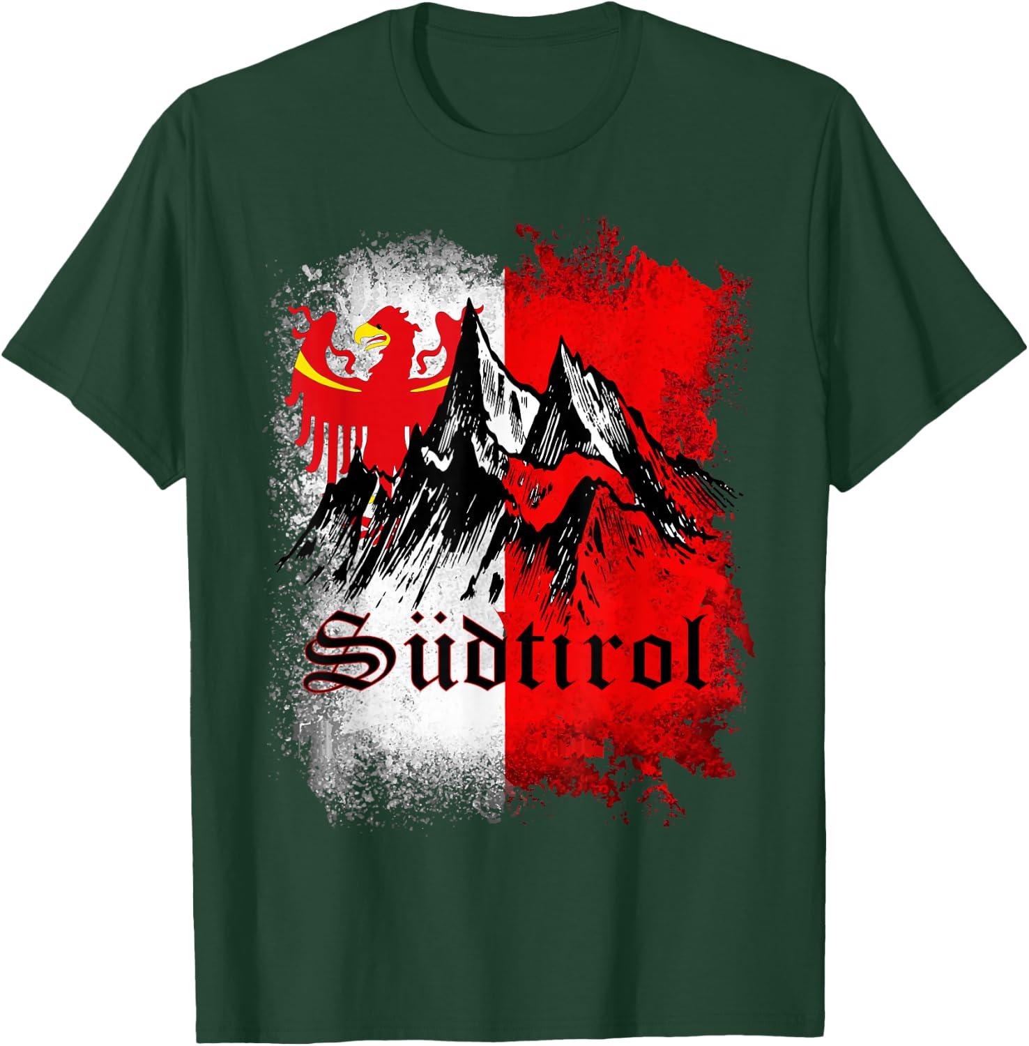 Südtirol Shirt Südtiroler Berge Südtirol Herren Damen Kinder T-Shirt - T-Shirt | Forest