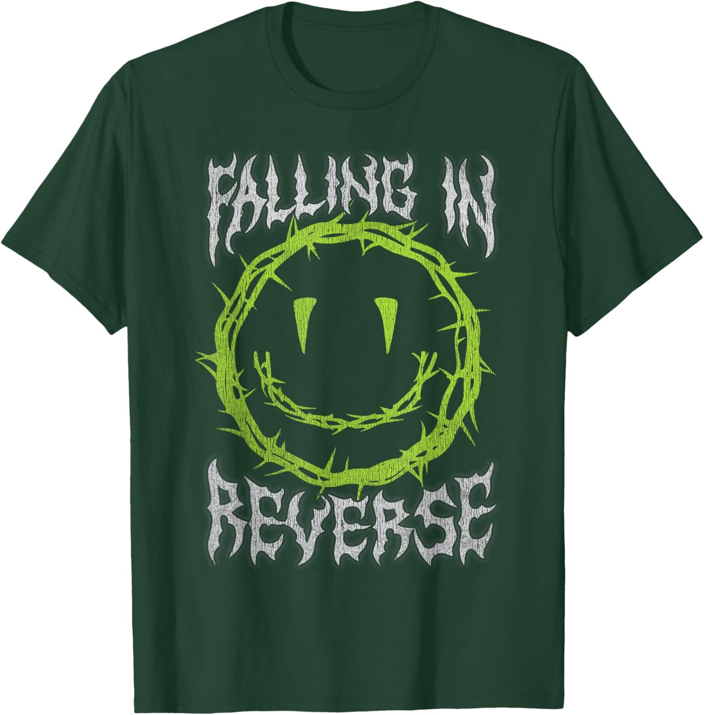 Falling In Reverse Smiley Thorns , black T-Shirt - T-Shirt | Forest