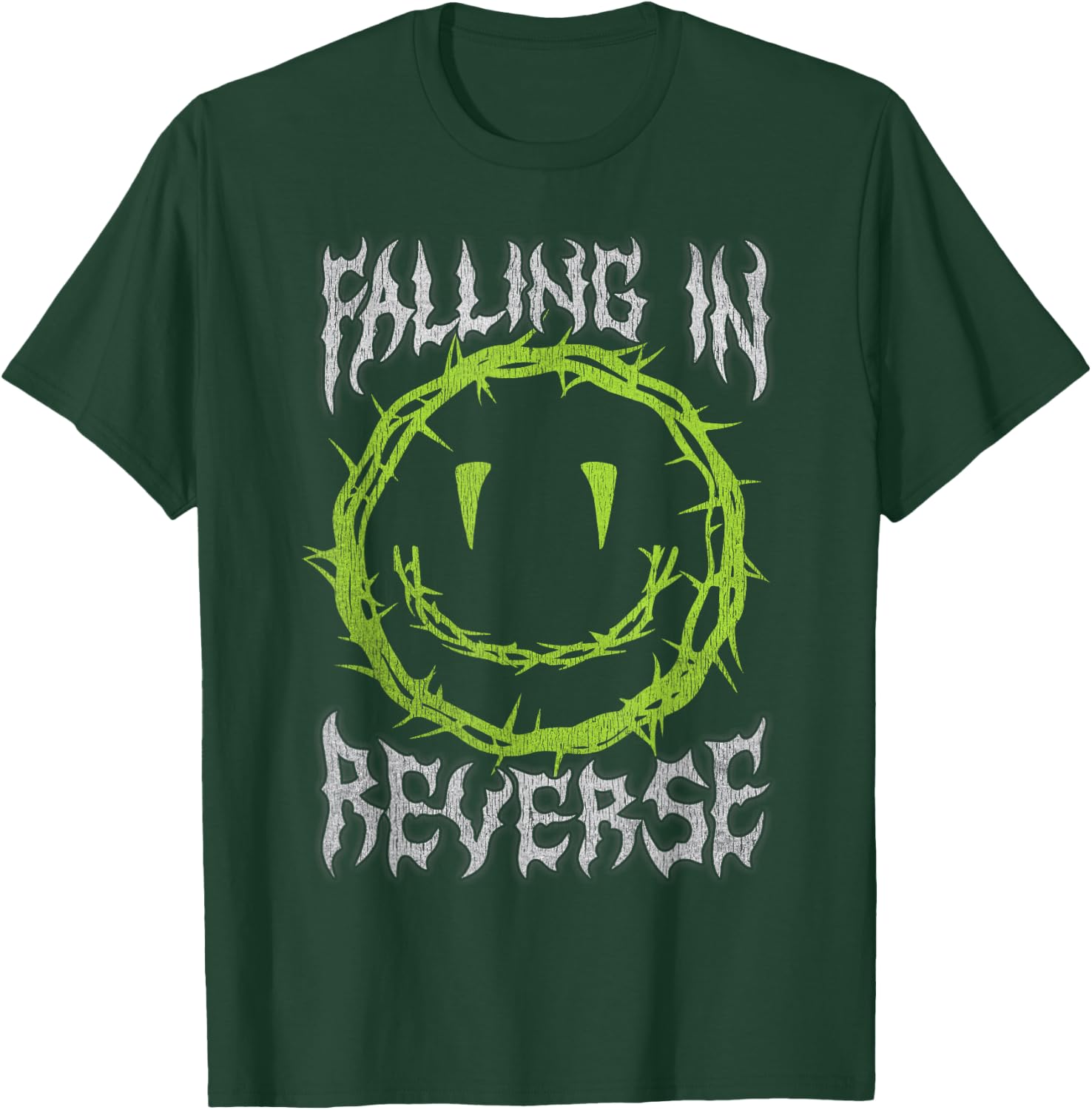 Falling In Reverse Smiley Thorns , black T-Shirt - T-Shirt | Forest