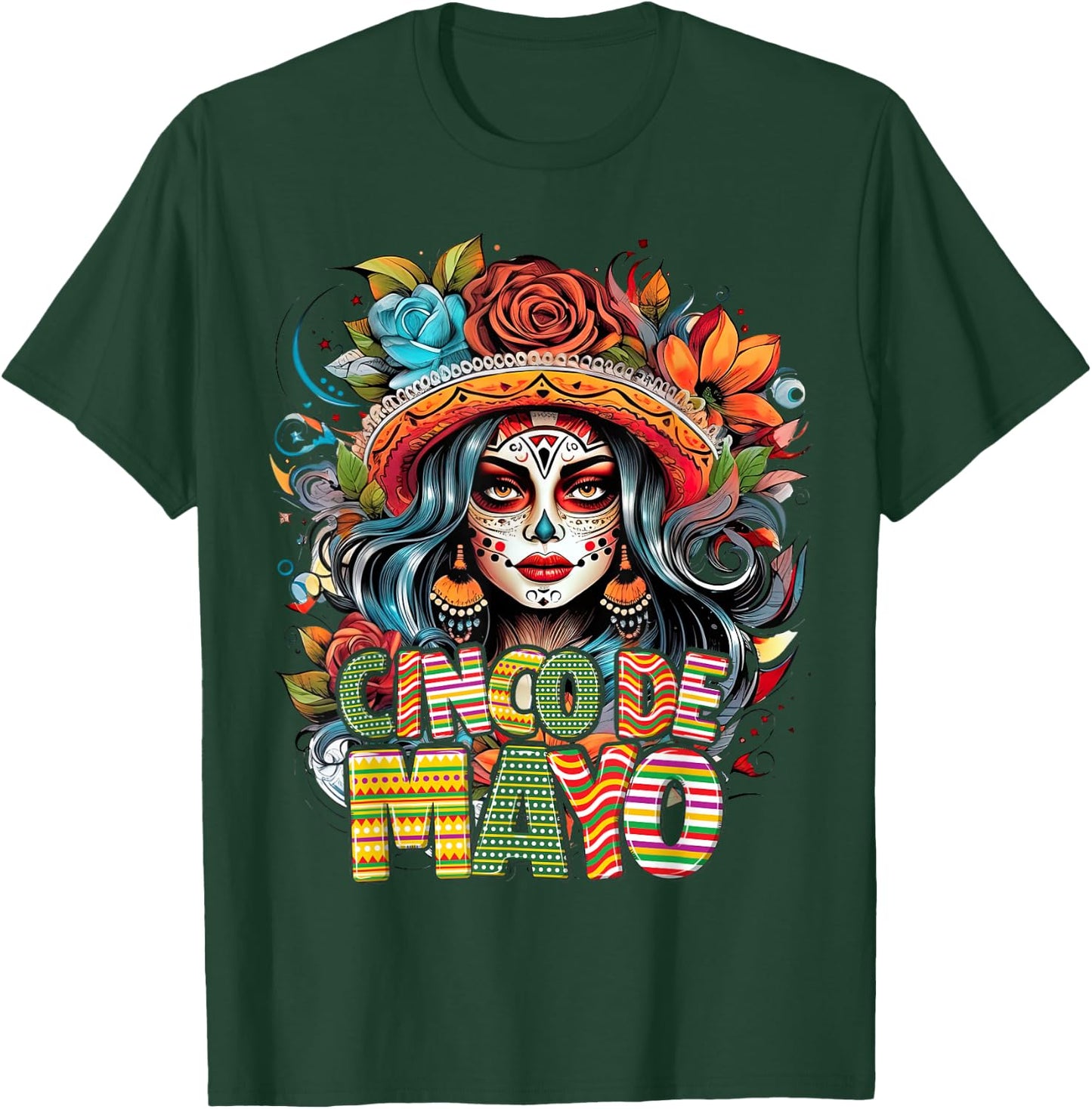 Cinco De Mayo Girl Mexican Fiesta 5 De Mayo T-Shirt - T-Shirt | Forest