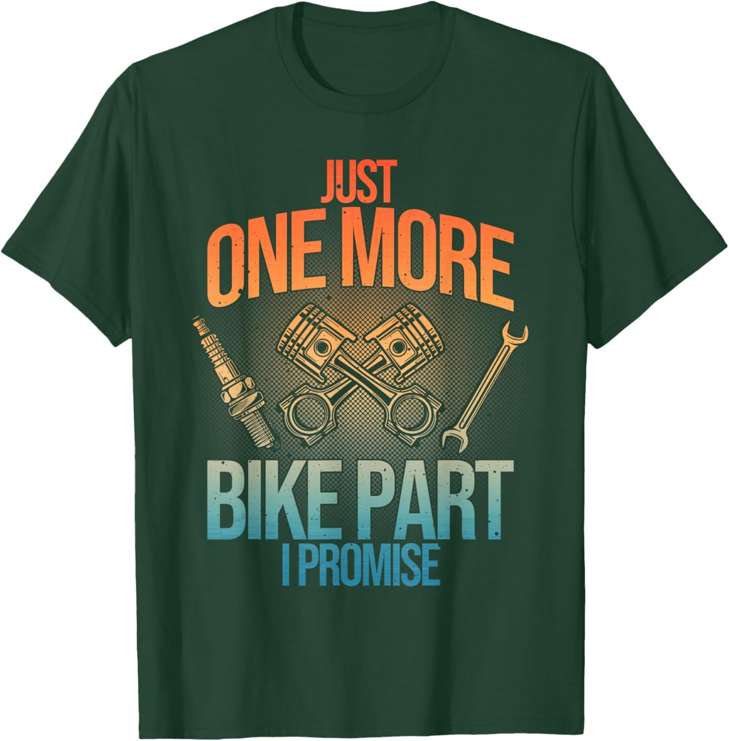 Motorcycle Mechanic Art Dad Motorcycle Lovers Biker T-Shirt - T-Shirt | Forest