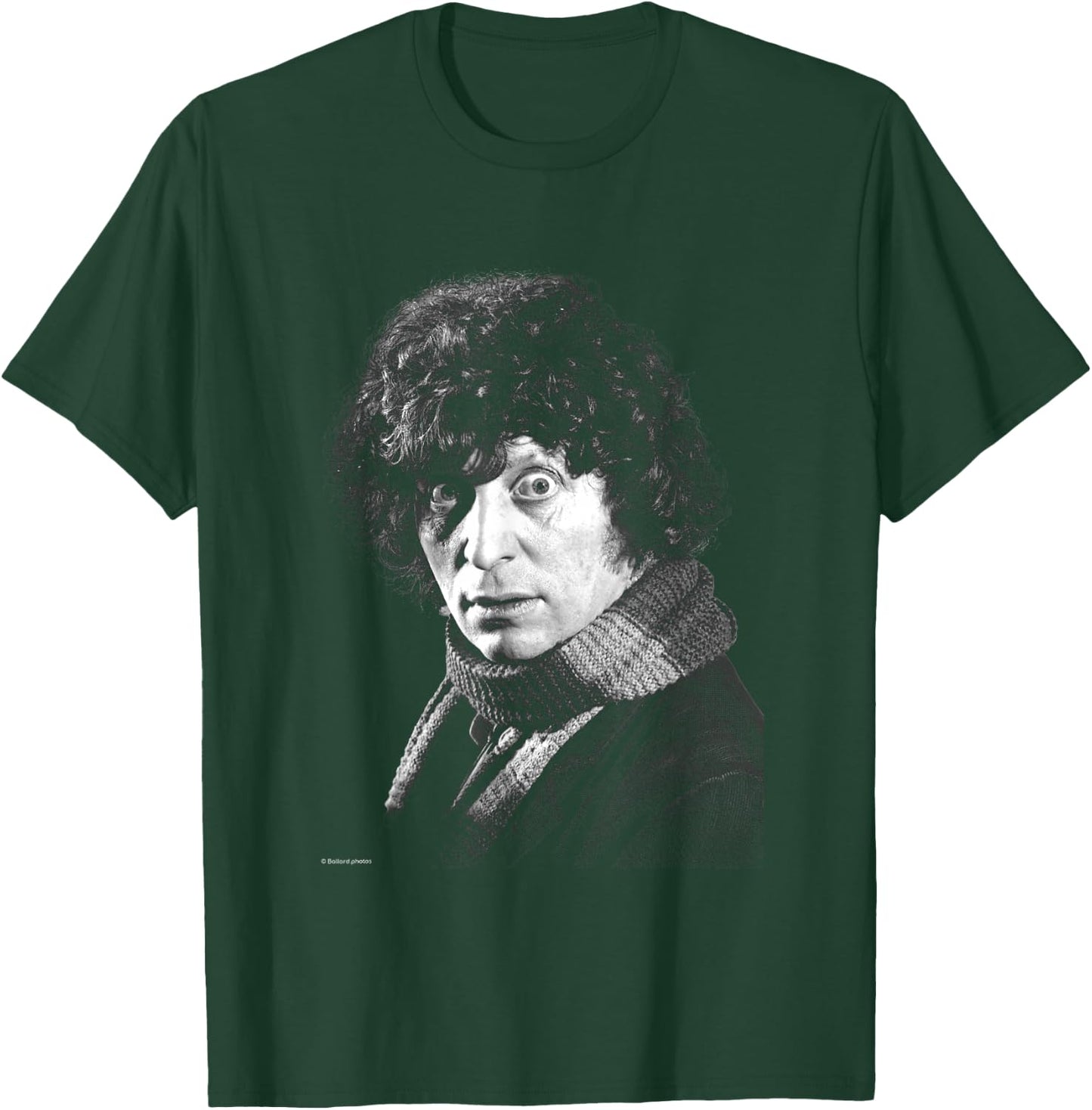 Doctor Who Actor Tom Baker Staring Black & White T-Shirt - T-Shirt | Forest