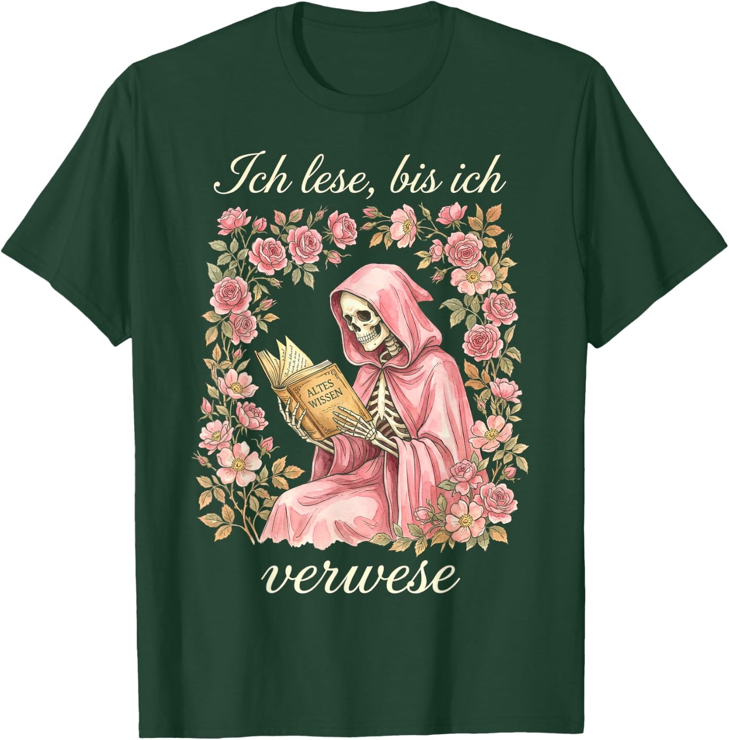 Ich lese bis ich verwese Bücherwurm Lesen T-Shirt - T-Shirt | Forest