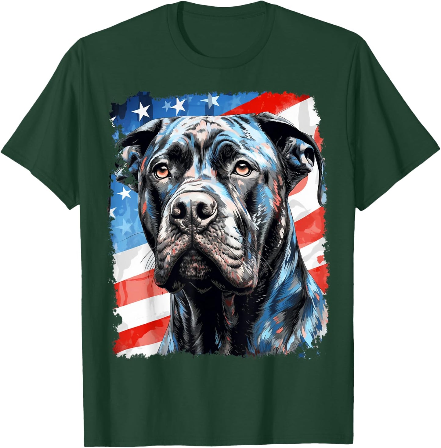Pop Art Dog 4th of July Cane Corso T-Shirt - T-Shirt | Forest