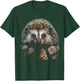 Hedgehog Animal Graphic Art Hedgehog , black T-Shirt - T-Shirt | Forest