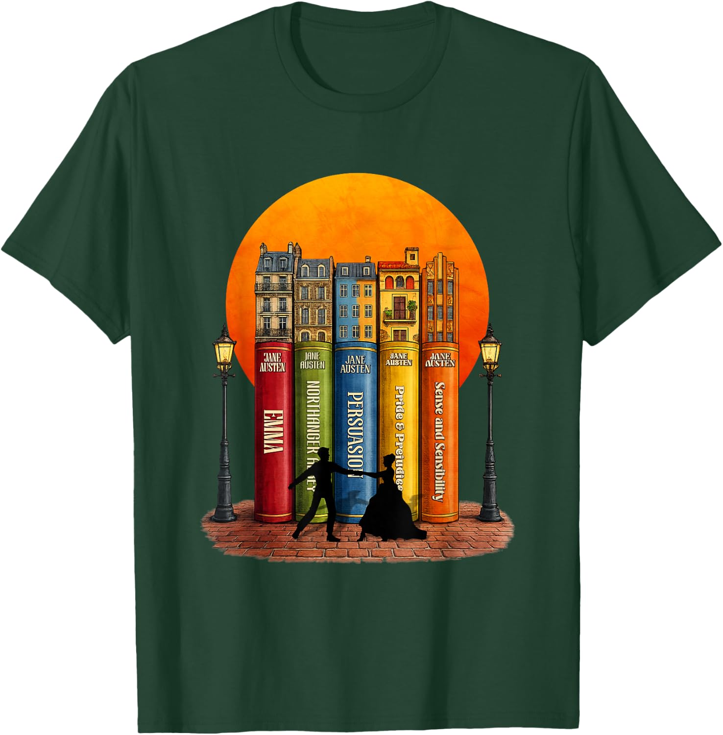 Livres Street Romance de Jane Austen T-Shirt - T-Shirt | Forest