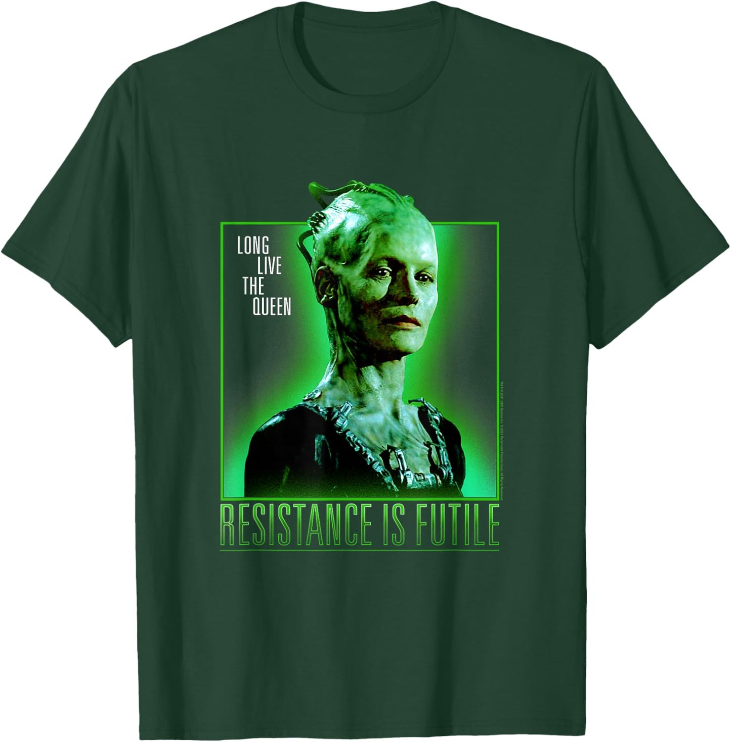 Star Trek: First Contact Day Long Live The Queen Borg T-Shirt - T-Shirt | Forest