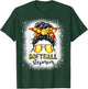 Softball Stepmom Messy Bun Softball Step-Mom Mother's Day T-Shirt - T-Shirt | Forest