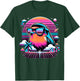 Cool Bird 80s Retrowave 90s Vaporwave American Robin Bird T-Shirt - T-Shirt | Forest