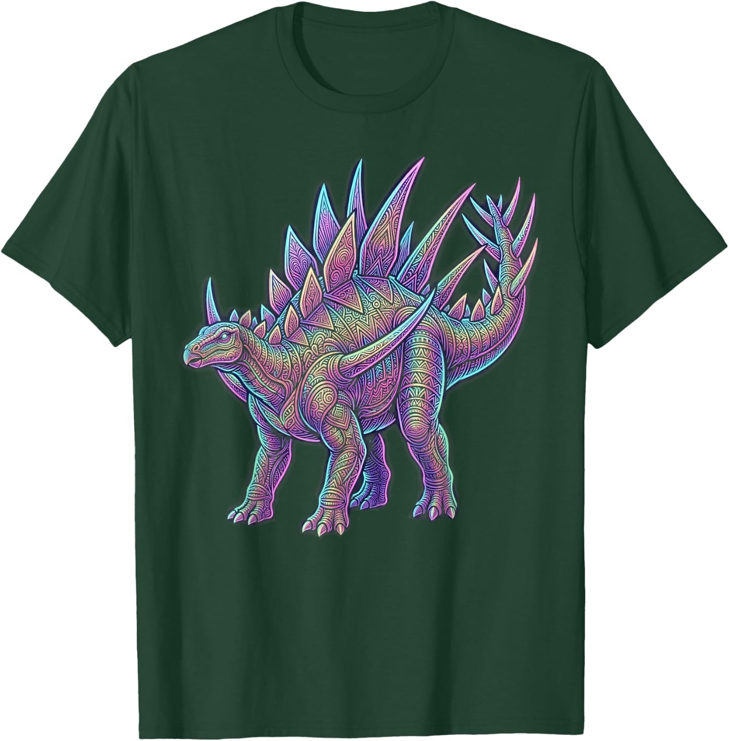 Kentrosaurus Spiked Dinosaur Late Jurassic Herbivore T-Shirt - T-Shirt | Forest