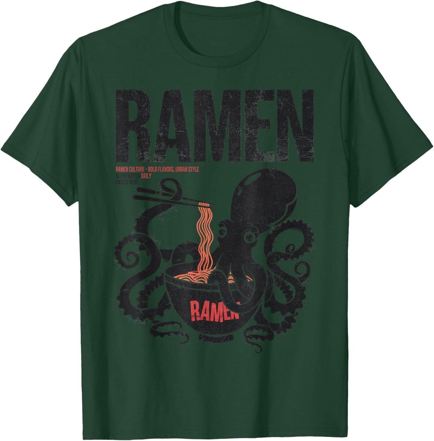 Ramen Noodles Kawaii Japan Fashion Y2K Otaku Manga Anime T-Shirt - T-Shirt | Forest