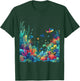 Vibrant Coral Reef Marine Life Scene T-Shirt - T-Shirt | Forest