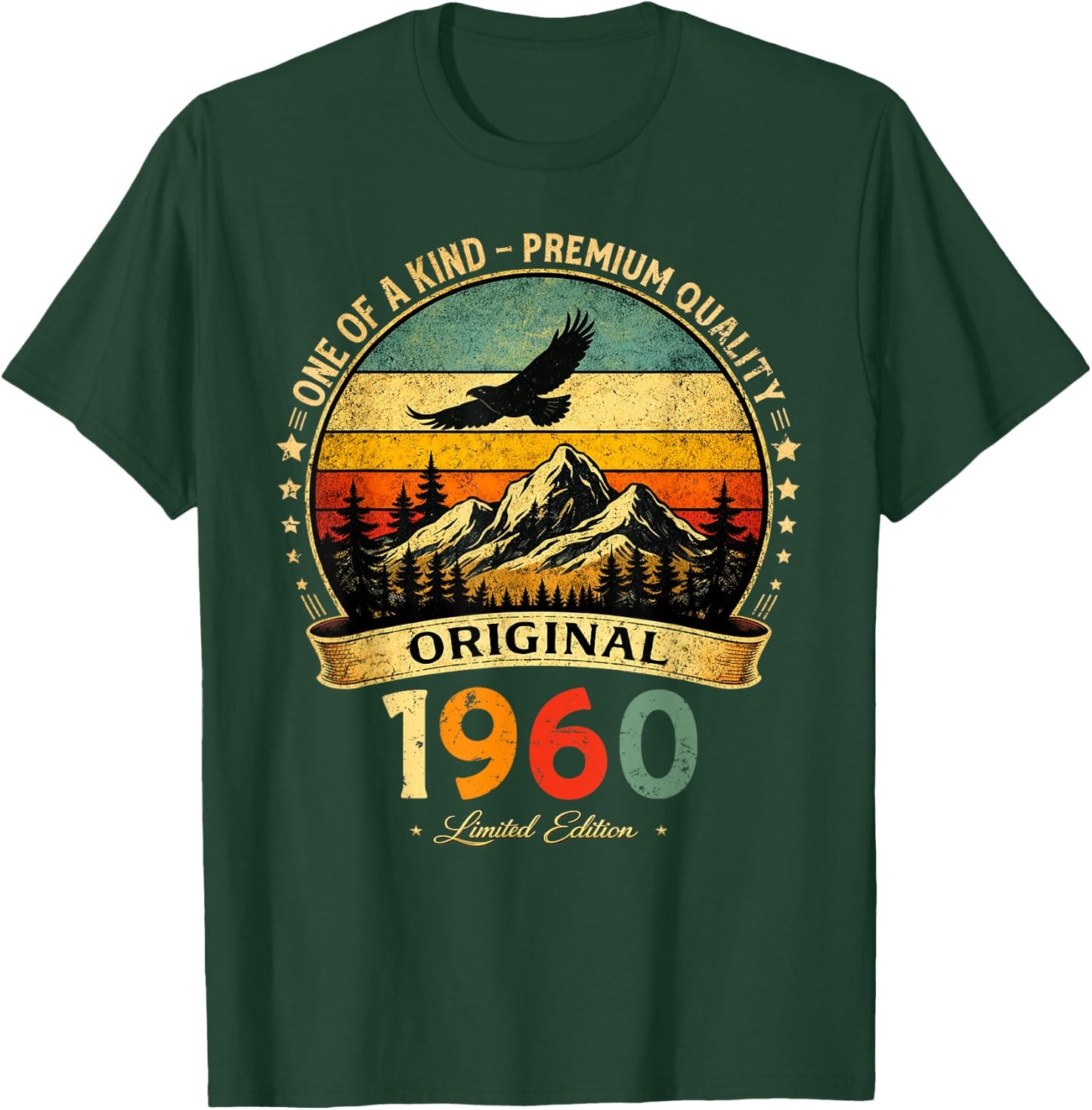 Cadeau Anniversaire 66 Ans Homme/Femme Vintage 1960 Année 66 T-Shirt - T-Shirt | Forest