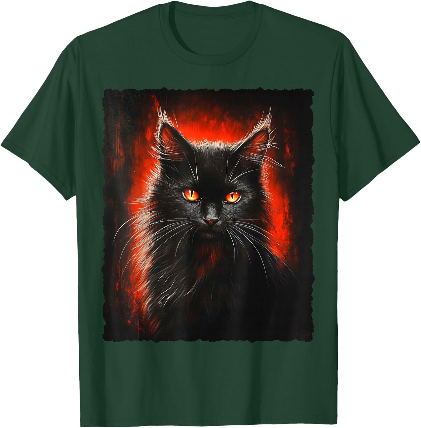 Magische Katze Fantasy Kunst T-Shirt - T-Shirt | Forest