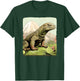 Cool Komodo Dragon Outfit with Mountains for Dragon Animals , black T-Shirt - T-Shirt | Forest
