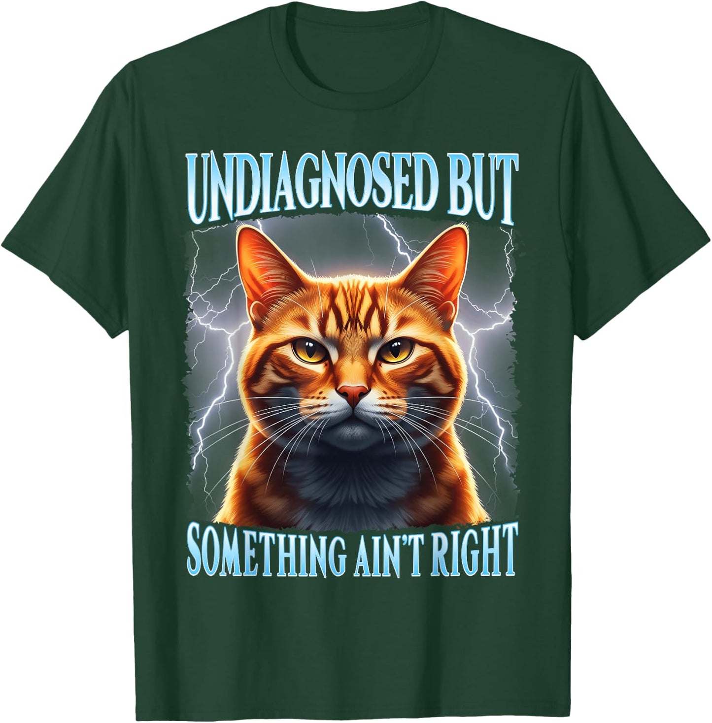 Undiagnosed But Something Aint Right Bootleg Aesthetic T-Shirt - T-Shirt | Forest
