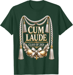 Cum Laude Graduate Class of 2026 Graduation Honors Design T-Shirt - T-Shirt | Forest