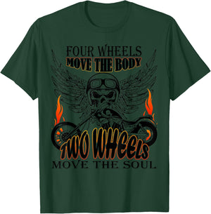 Motorbike motorcyclist biker chopper bike motorcycles T-Shirt - T-Shirt | Forest