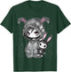 Dark Bunny Anime Girl Aesthetic E-Girl Gothic Grunge Design T-Shirt - T-Shirt | Forest