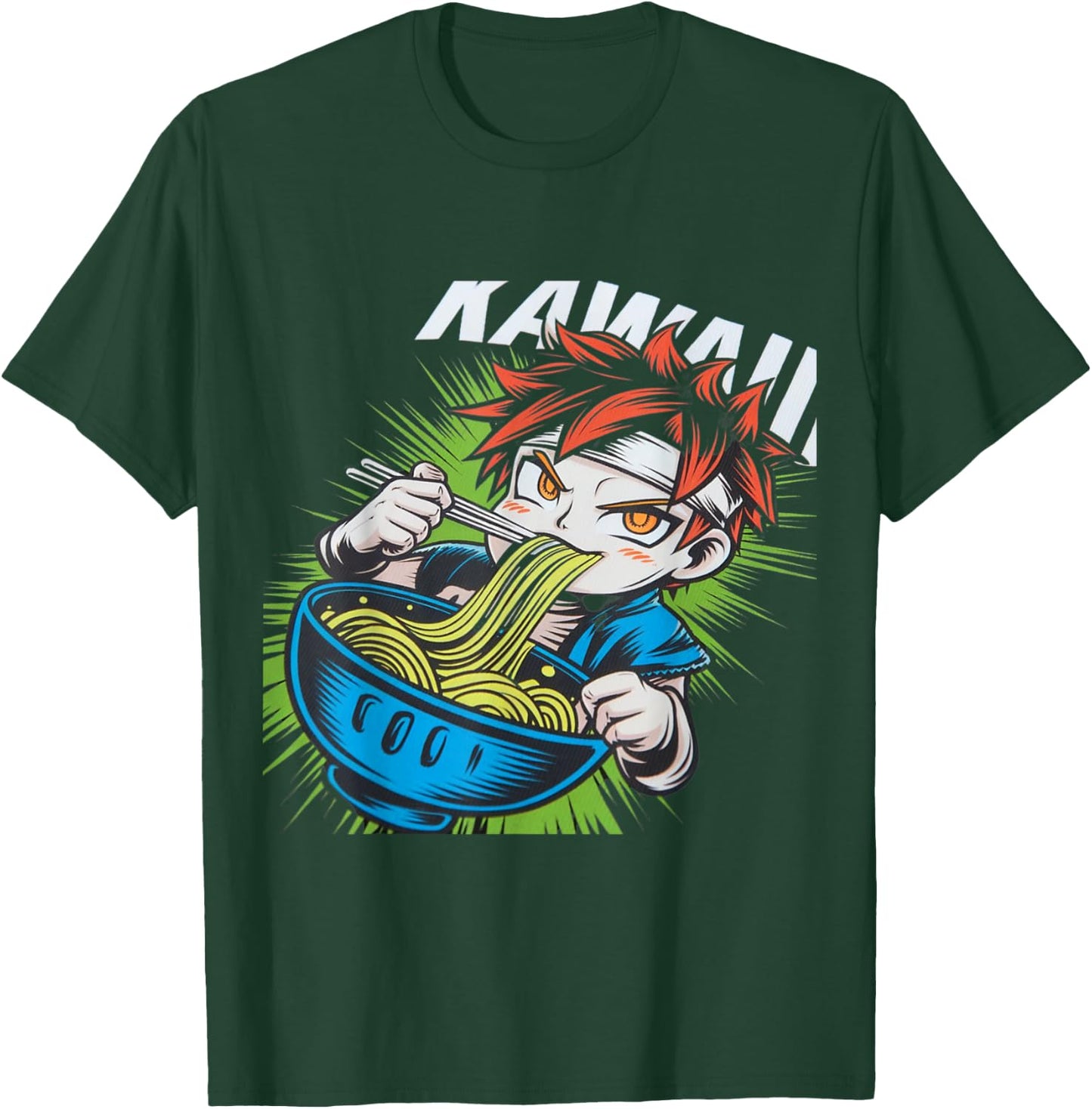 Cool Cute Ramen Shirt Ramen Food Wars Anime Design T-Shirt - T-Shirt | Forest