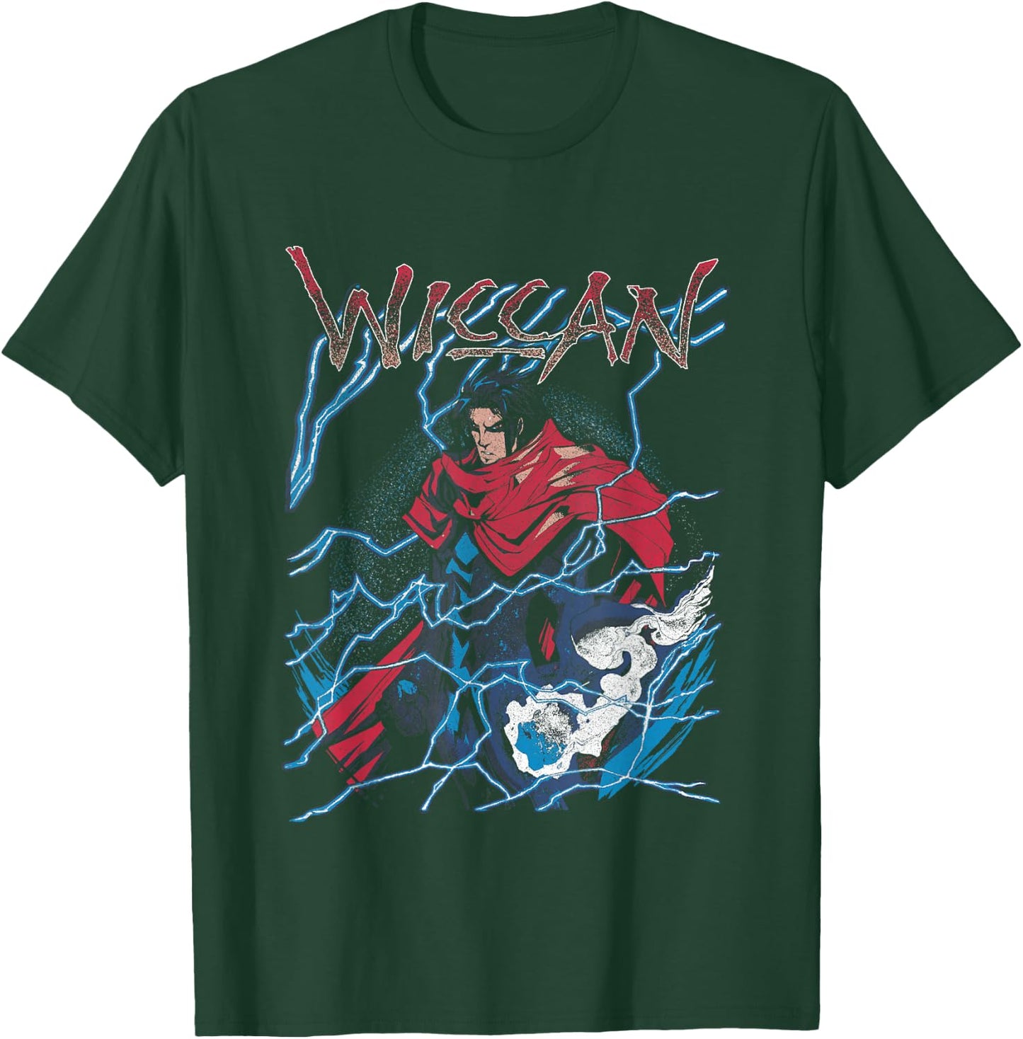 Marvel Universe Classic We Get Wiccan Retro Big Chest Poster T-Shirt - T-Shirt | Forest