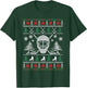 Ugly Sweater Christmas Helmet Ice Hockey For Hockey Lovers T-Shirt - T-Shirt | Forest