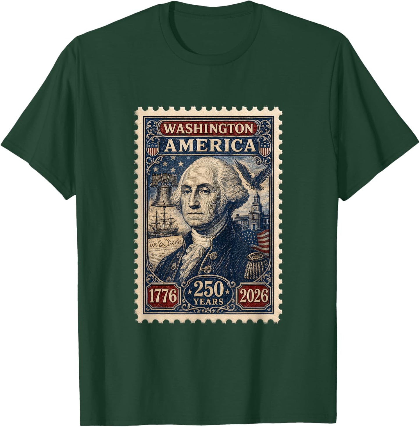 250th Anniversary USA,250 Years American 4th July Decoration T-Shirt - T-Shirt | Forest