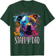 Colorful Splash Art Staffordshire Bull Terrier Staffy Dad T-Shirt - T-Shirt | Forest