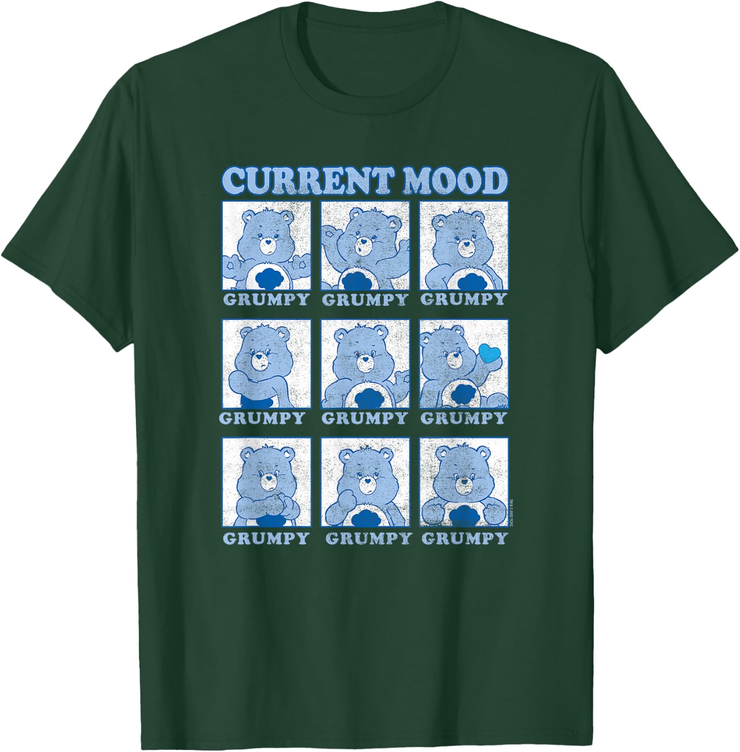 Care Bears Grumpy Bear Current Mood Emotions Box Up T-Shirt - T-Shirt | Forest