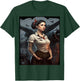 Strong Military Pinup Woman With Tattoos Airplane Retro Art T-Shirt - T-Shirt | Forest