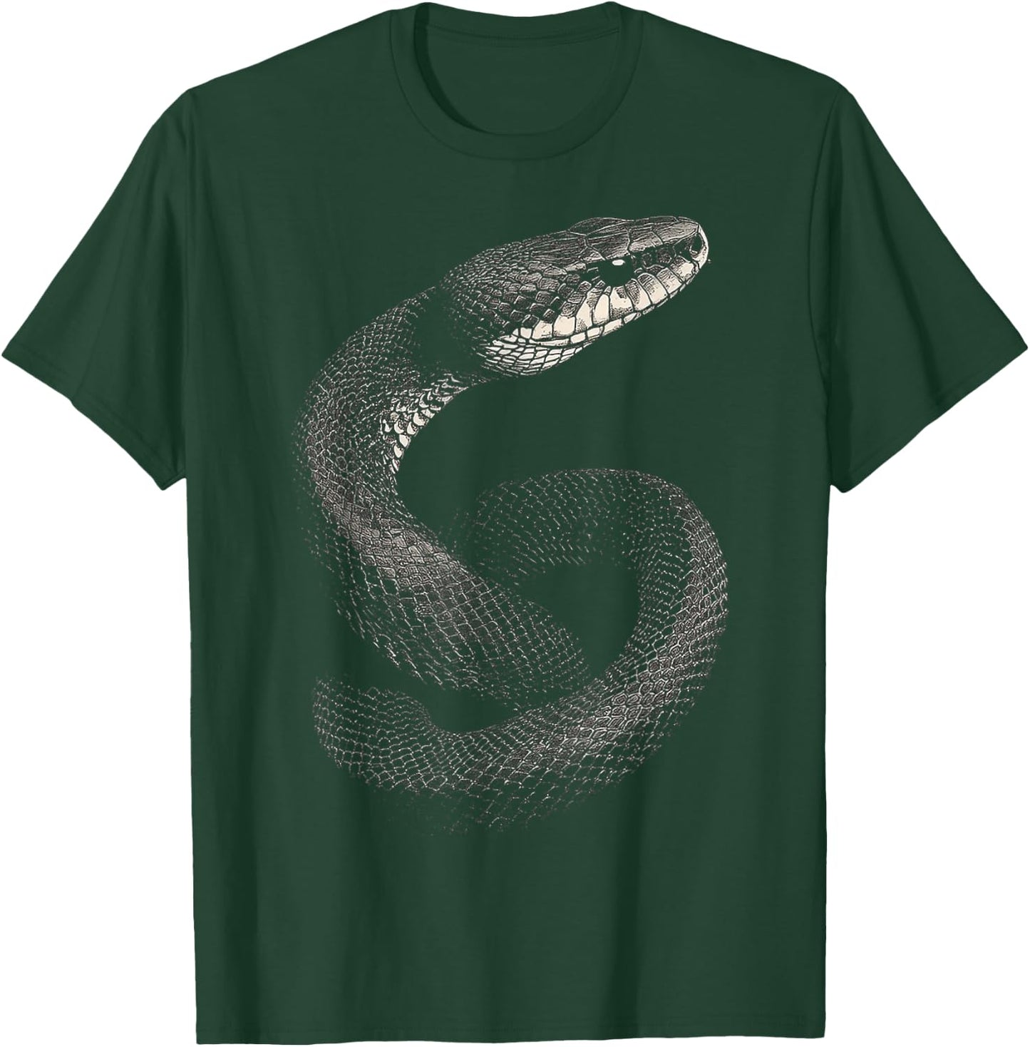Snake Animal Illustration Snake , black T-Shirt - T-Shirt | Forest