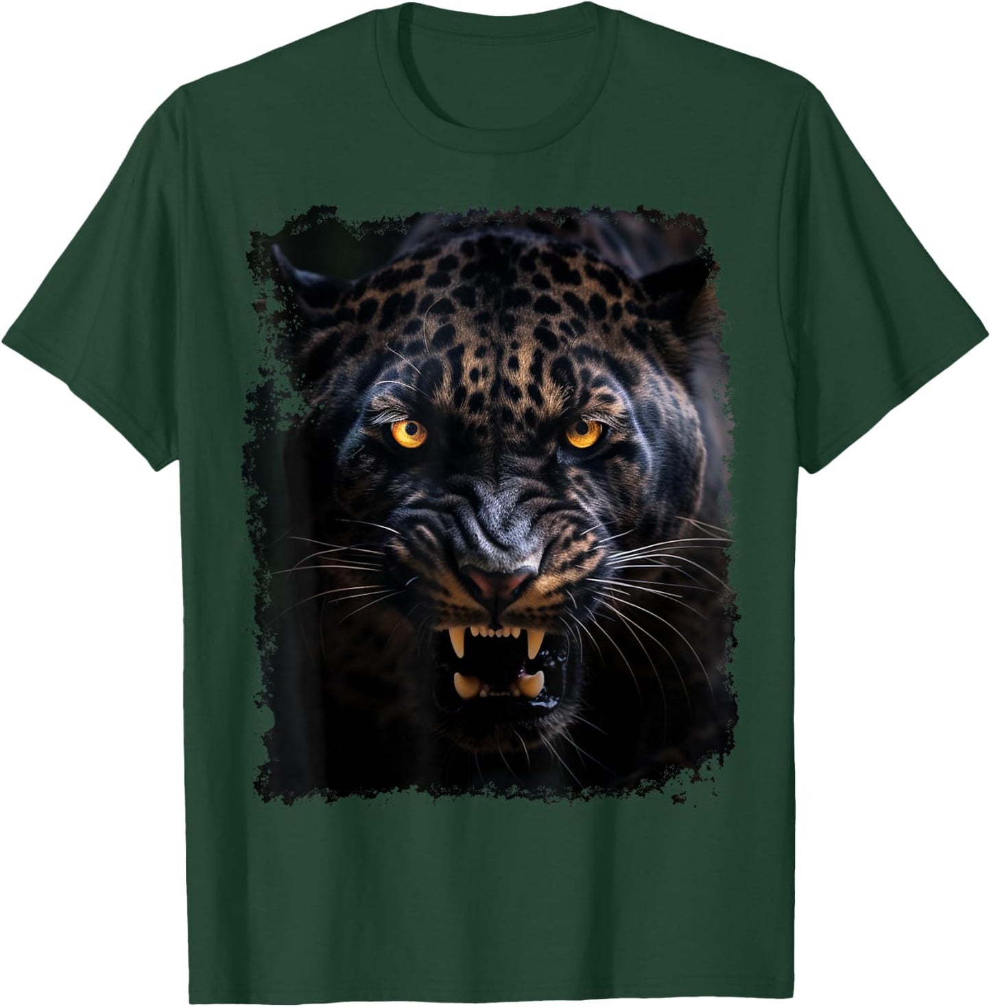 Pop Art Panther Black T-Shirt - T-Shirt | Forest